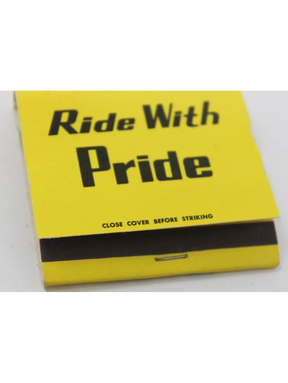 Vintage Matchbook Mr. Pride Car Wash Memphis, Tennessee Ride With Pride Hot Wax